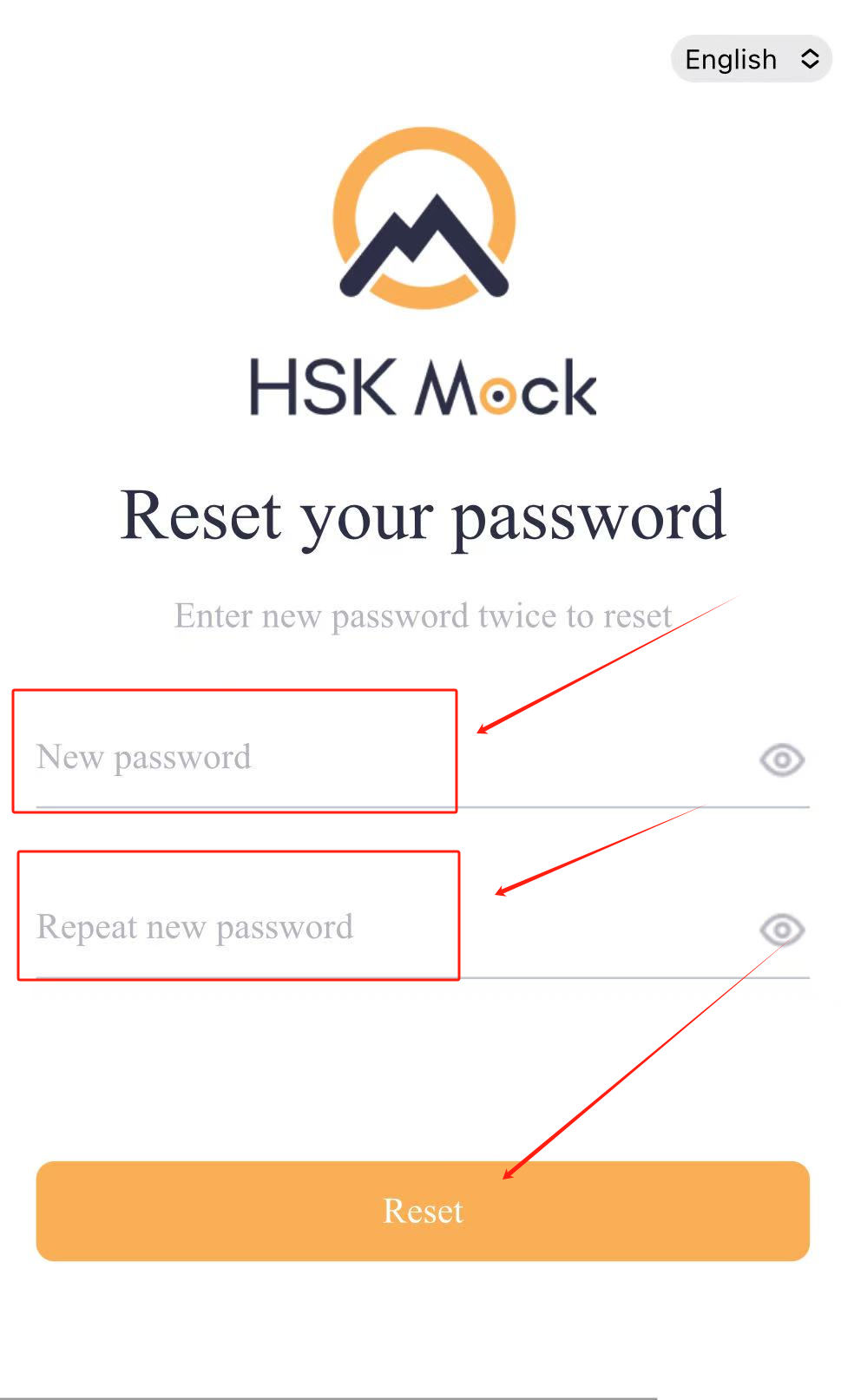 How to reset the password for your HSK Mock account?(图14)