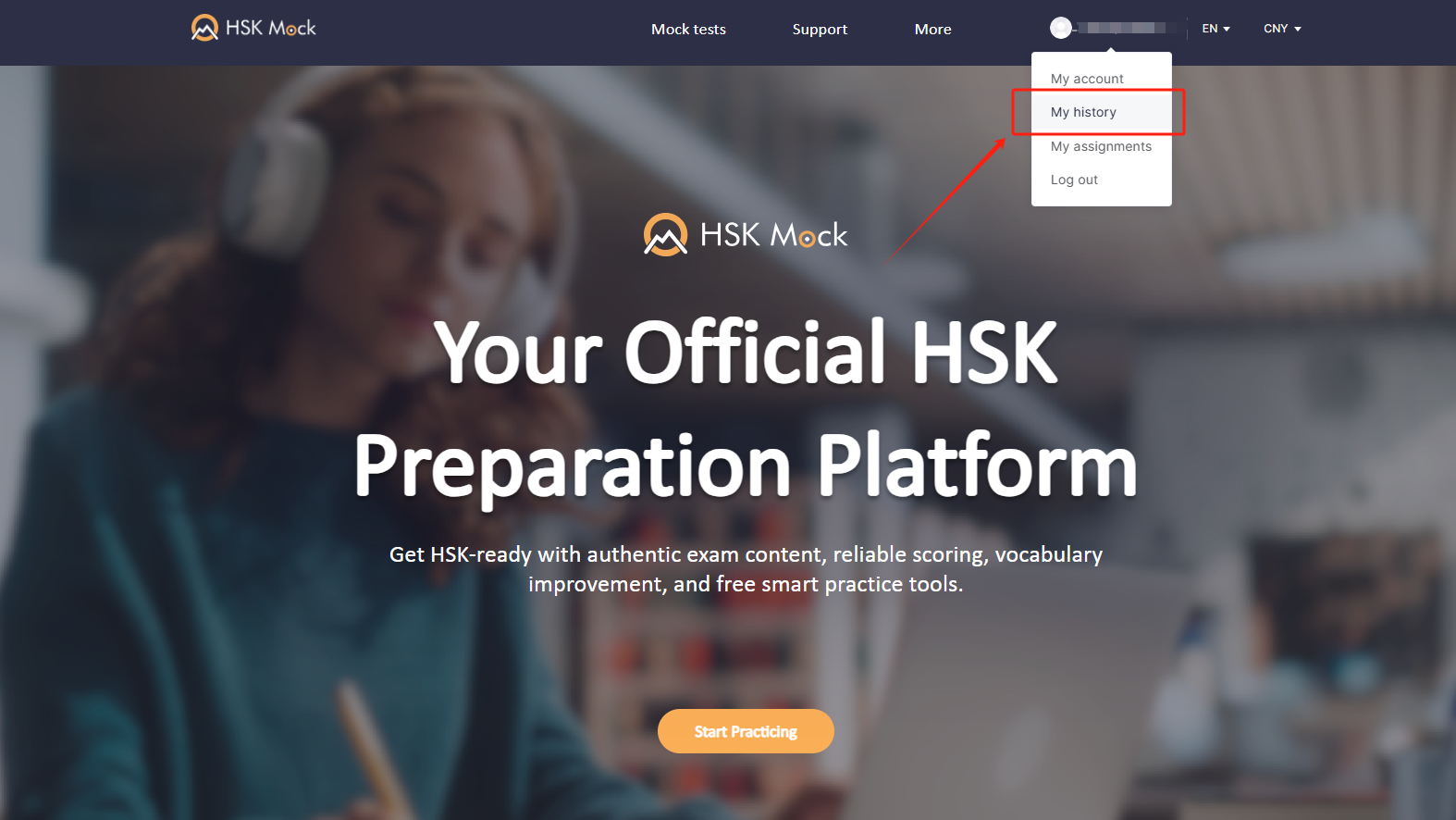 How can test-takers check their scores and obtain the HSK Mock exam certificate?(图3)