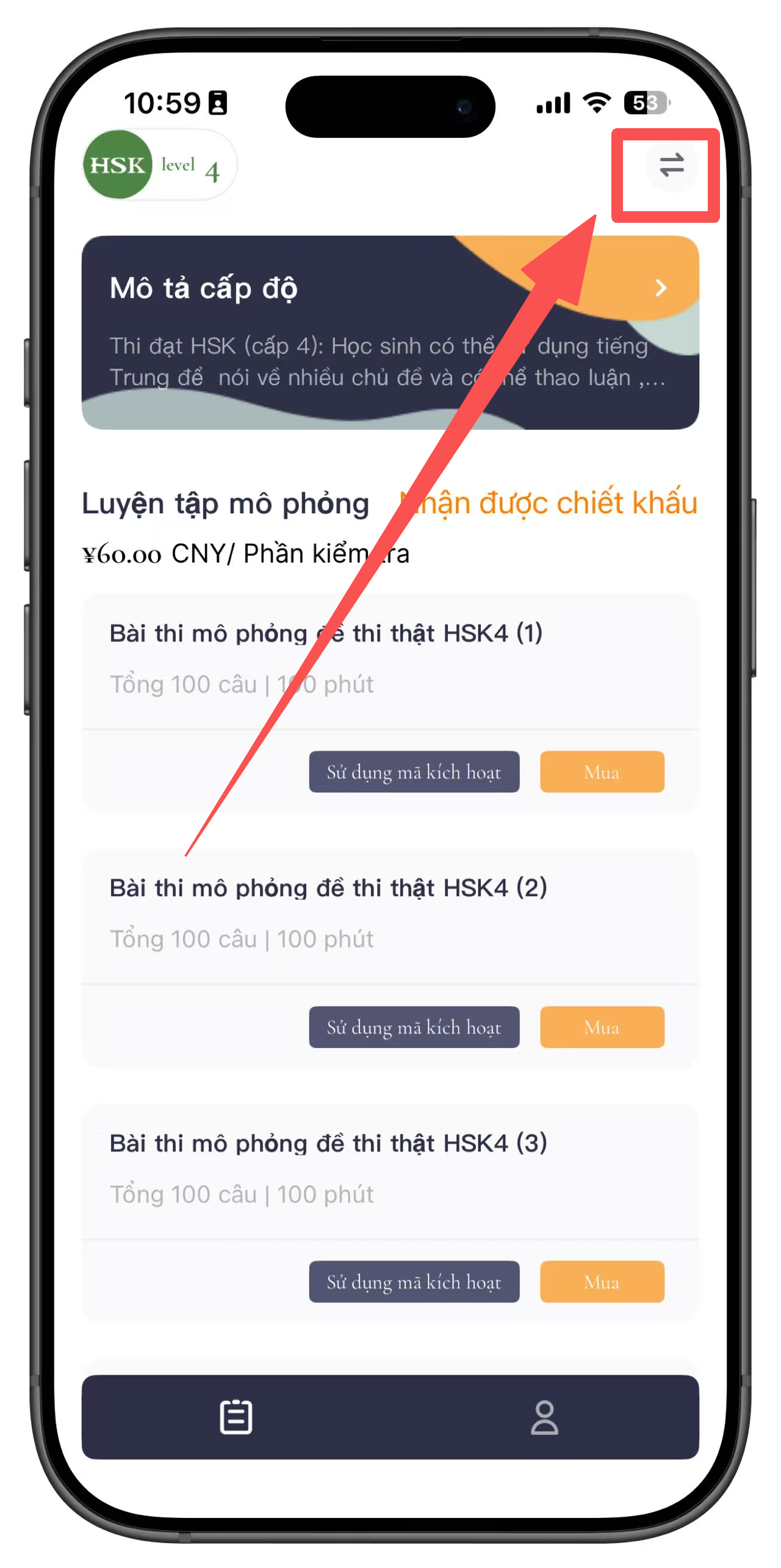 Hướng dẫn sử dụng mã đổi HSK Mock(图11) Hướng dẫn sử dụng mã đổi HSK Mock(图11)
